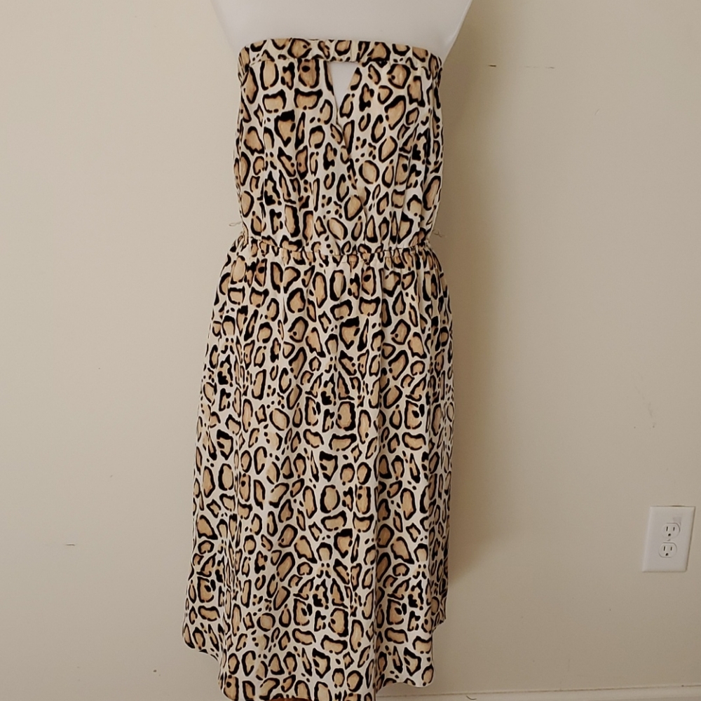 Lane Bryant high-lo animal print dress size 14/16